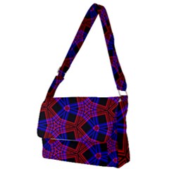 Pattern Line Full Print Messenger Bag