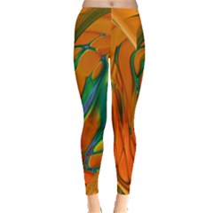 Pattern Heart Love Lines Leggings  by Mariart