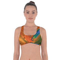 Pattern Heart Love Lines Got No Strings Sports Bra