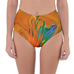 Pattern Heart Love Lines Reversible High-waist Bikini Bottoms by Mariart