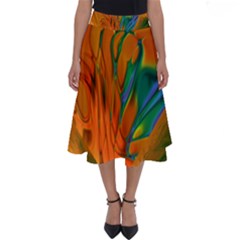 Pattern Heart Love Lines Perfect Length Midi Skirt by Mariart