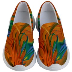 Pattern Heart Love Lines Kids  Lightweight Slip Ons by Mariart