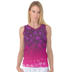 Purple Pink Hearts  Women s Basketball Tank Top by LoolyElzayat