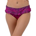 Purple Pink Hearts  Frill Bikini Bottom View1