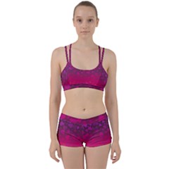 Purple Pink Hearts  Perfect Fit Gym Set by LoolyElzayat