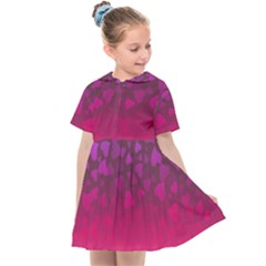 Purple Pink Hearts  Kids  Sailor Dress by LoolyElzayat