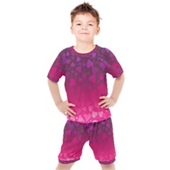 Purple Pink Hearts  Kid s Set by LoolyElzayat