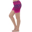 Purple Pink Hearts  Lightweight Velour Yoga Shorts View2