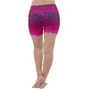 Purple Pink Hearts  Lightweight Velour Yoga Shorts View4