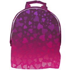 Purple Pink Hearts  Mini Full Print Backpack by LoolyElzayat