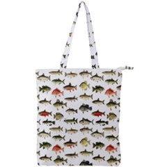 Ml 71 Fish Of North America Double Zip Up Tote Bag