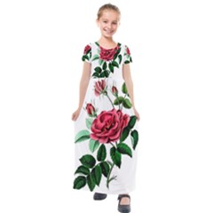 Ml-7-5 Kids  Short Sleeve Maxi Dress by ArtworkByPatrick