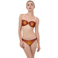 Fractal Wallpaper Colorful Abstract Classic Bandeau Bikini Set