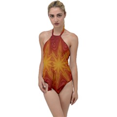 Fractal Wallpaper Colorful Abstract Go With The Flow One Piece Swimsuit