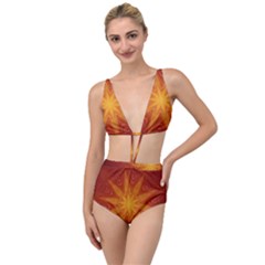 Fractal Wallpaper Colorful Abstract Tied Up Two Piece Swimsuit