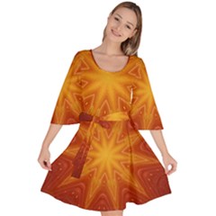 Fractal Wallpaper Colorful Abstract Velour Kimono Dress