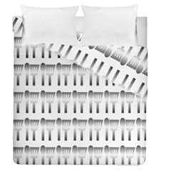 Kitchen Background Spatula Duvet Cover Double Side (queen Size) by Mariart