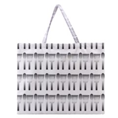 Kitchen Background Spatula Zipper Large Tote Bag