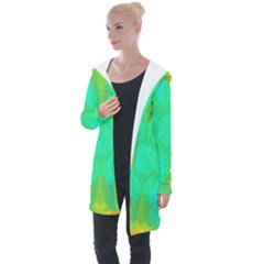 Kaleidoscope Background Longline Hooded Cardigan