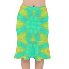 Kaleidoscope Background Mermaid Skirt by Mariart