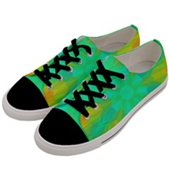 Kaleidoscope Background Men s Low Top Canvas Sneakers by Mariart