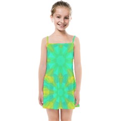 Kaleidoscope Background Kids  Summer Sun Dress by Mariart