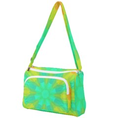 Kaleidoscope Background Front Pocket Crossbody Bag