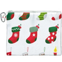 Christmas Stocking Candle Canvas Cosmetic Bag (xxxl)