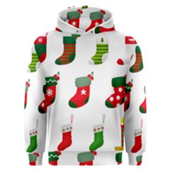 Christmas Stocking Candle Men s Overhead Hoodie by Mariart