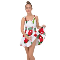 Christmas Stocking Candle Inside Out Casual Dress by Mariart