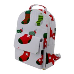 Christmas Stocking Candle Flap Pocket Backpack (large) by Mariart