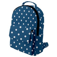 Polka Dot - Turquoise  Flap Pocket Backpack (small) by WensdaiAmbrose