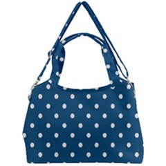 Polka Dot - Turquoise  Double Compartment Shoulder Bag