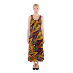 Background Abstract Texture Chevron Sleeveless Maxi Dress by Mariart