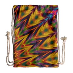 Background Abstract Texture Chevron Drawstring Bag (large) by Mariart