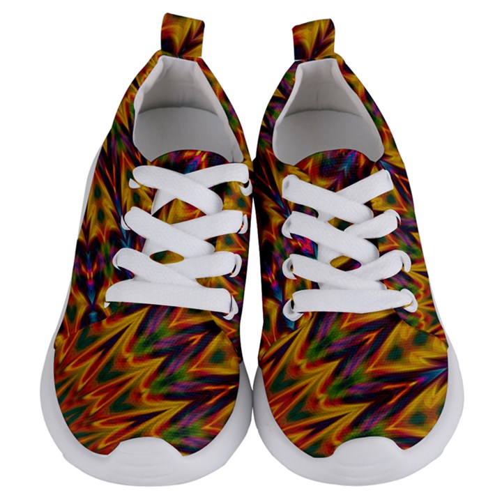 Background Abstract Texture Chevron Kids  Lightweight Sports Shoes