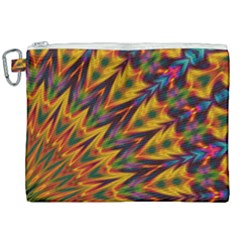 Background Abstract Texture Chevron Canvas Cosmetic Bag (xxl)