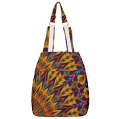 Background Abstract Texture Chevron Center Zip Backpack