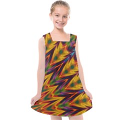 Background Abstract Texture Chevron Kids  Cross Back Dress by Mariart