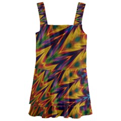 Background Abstract Texture Chevron Kids  Layered Skirt Swimsuit