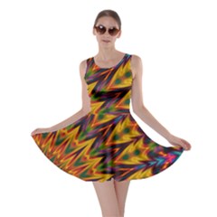 Background Abstract Texture Chevron Skater Dress by Mariart