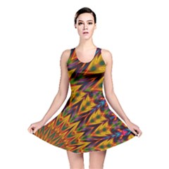 Background Abstract Texture Chevron Reversible Skater Dress by Mariart