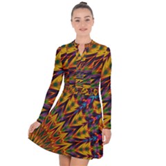 Background Abstract Texture Chevron Long Sleeve Panel Dress by Mariart