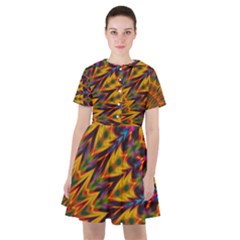 Background Abstract Texture Chevron Sailor Dress