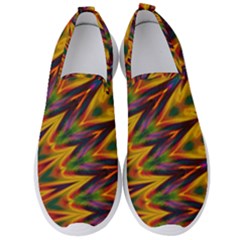 Background Abstract Texture Chevron Men s Slip On Sneakers