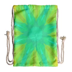 Kaleidoscope Background Green Drawstring Bag (large) by Mariart