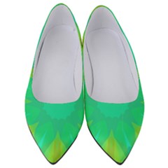 Kaleidoscope Background Green Women s Low Heels by Mariart