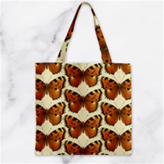 Butterflies Insects Zipper Grocery Tote Bag by Mariart