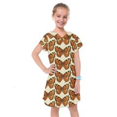 Butterflies Insects Kids  Drop Waist Dress by Mariart