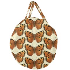 Butterflies Insects Giant Round Zipper Tote